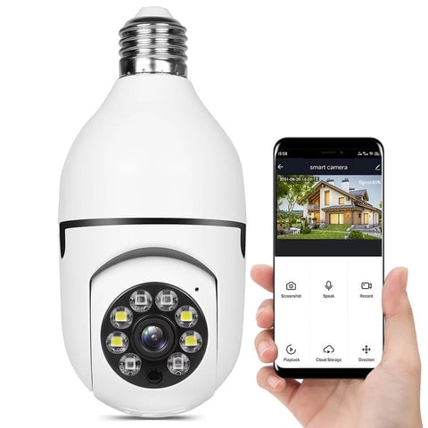 Wireless WIFI Light Bulb Security Camera